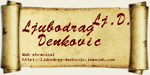 Ljubodrag Denković vizit kartica